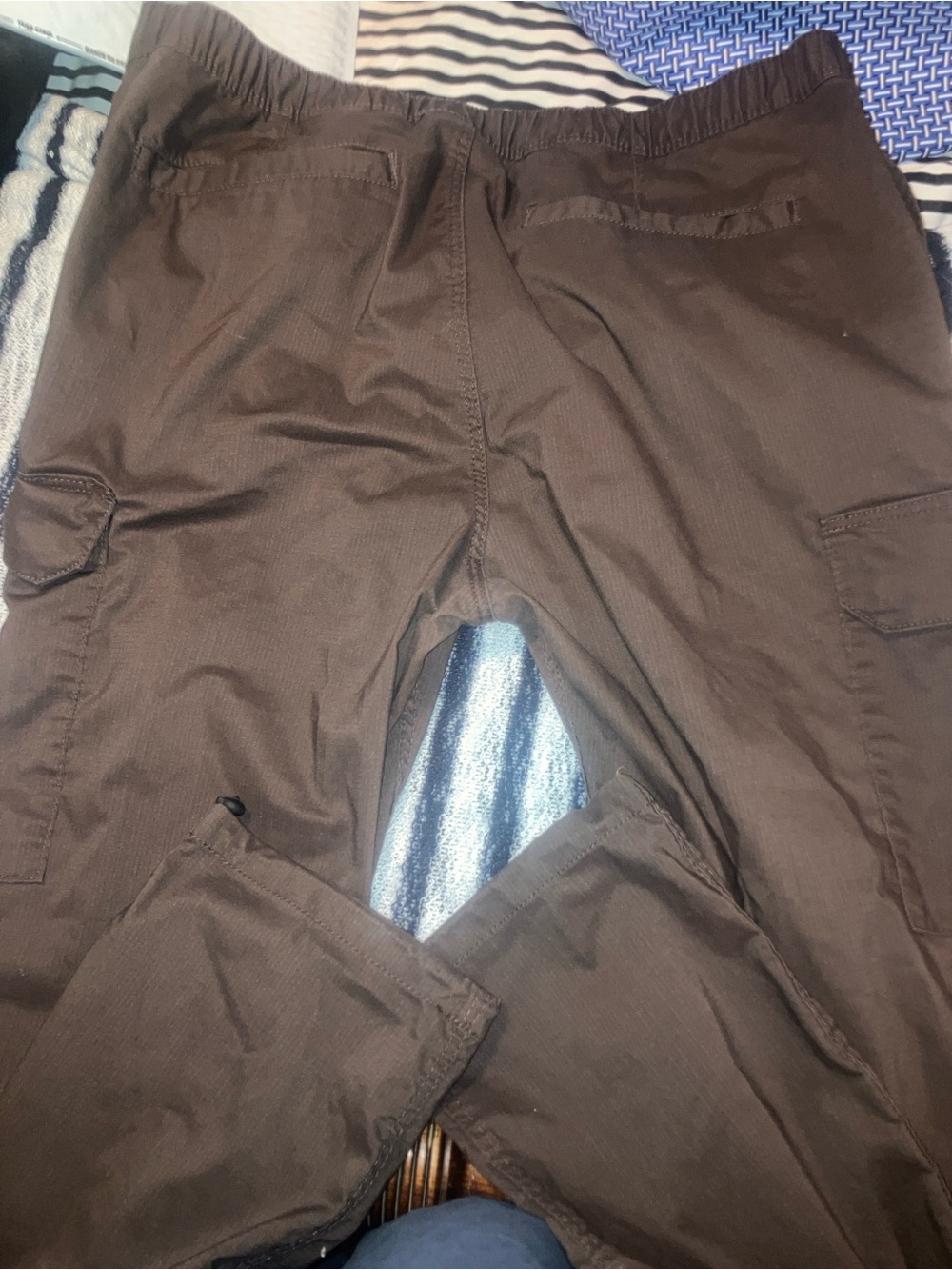 H&M athletic cargo pants , L men’s , brown , like new